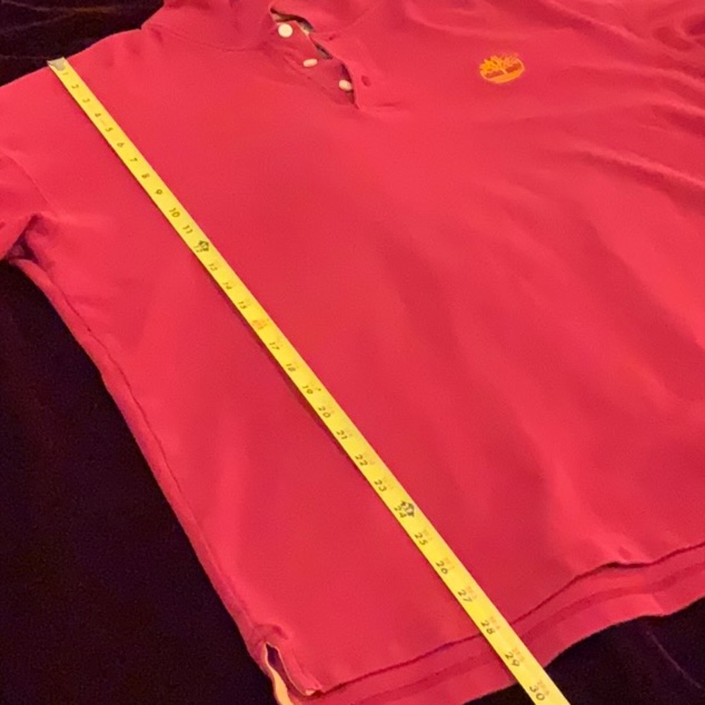 Timberland Red Polo Shirt with logo - Picture 7 of 11